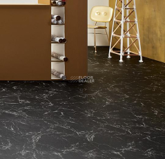 Forbo Allura Material 63455DR7-63455DR5 black marble (100x100 cm) фото 2 | FLOORDEALER